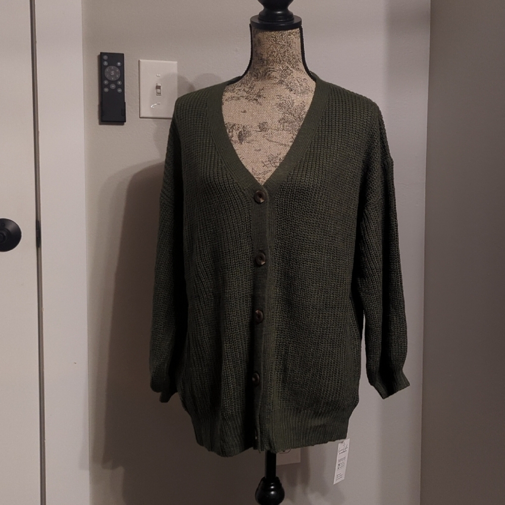 Cupshe Deep Green Women's Cardigan